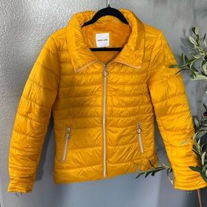Sweet Look Yellow Puffer Jacket